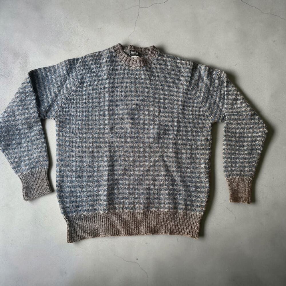 Vintage Brooks Brothers Shetland Wool Sweater 44 L Made in England 70s 80s